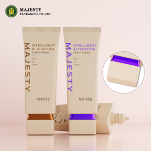 Tubo de tapa de forma cuadrada personalizada Tubo de protección solar Cosmética Fundación de envasado Tubón 