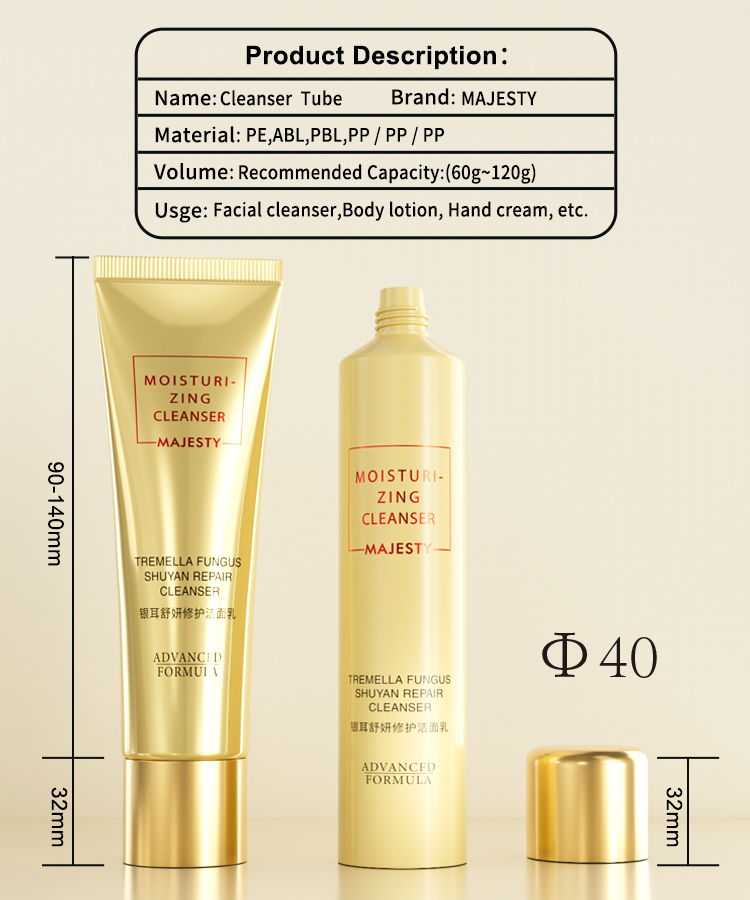 de crema de lavado de la cara tubo 
