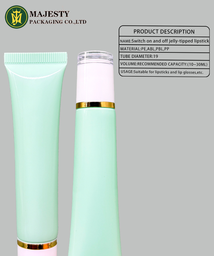 tubo de plástico tubo de brillo labial