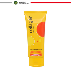Tubo cosmético de plástico de compresión suave con forma ovalada para el cuidado de la piel, nueva serie, tapa abatible, crema para manos, loción y champú, tamaños de 50ml y 100ml