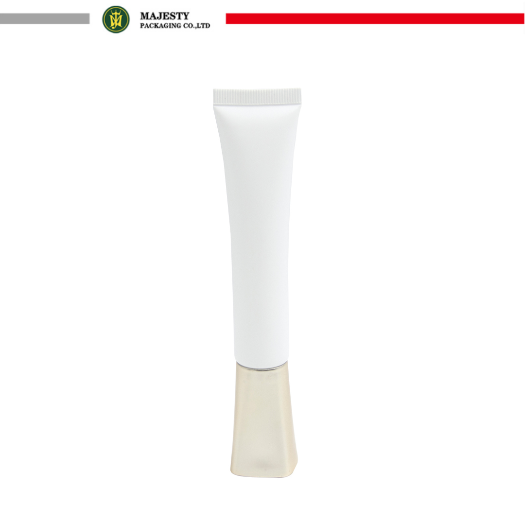 Tubo de crema para ojos de plástico PE de pequeño volumen, 10ml, 20ml, 30ml, con aplicador de boquilla puntiaguda, tubos de plástico cosméticos vacíos