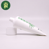 Tubo de plástico sostenible reciclable de PE verde, embalaje cosmético para el cuidado de la piel, tubo de loción corporal para crema de manos de volumen múltiple