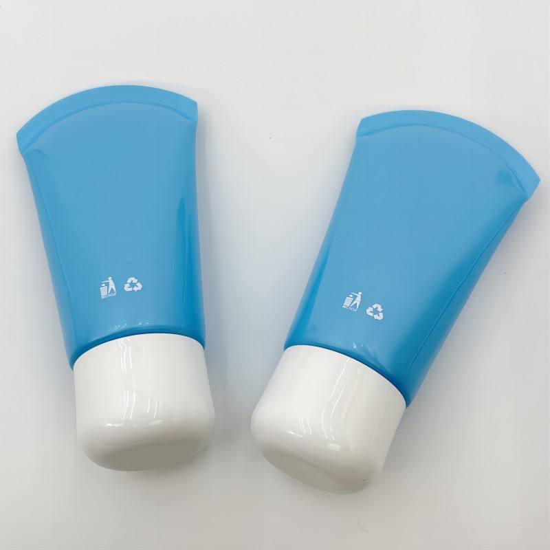 Lavadora plástica de la cara del cuidado de piel del tubo vacío 50-70ml del apretón personalizado con el tubo de los PP del tapón de tuerca