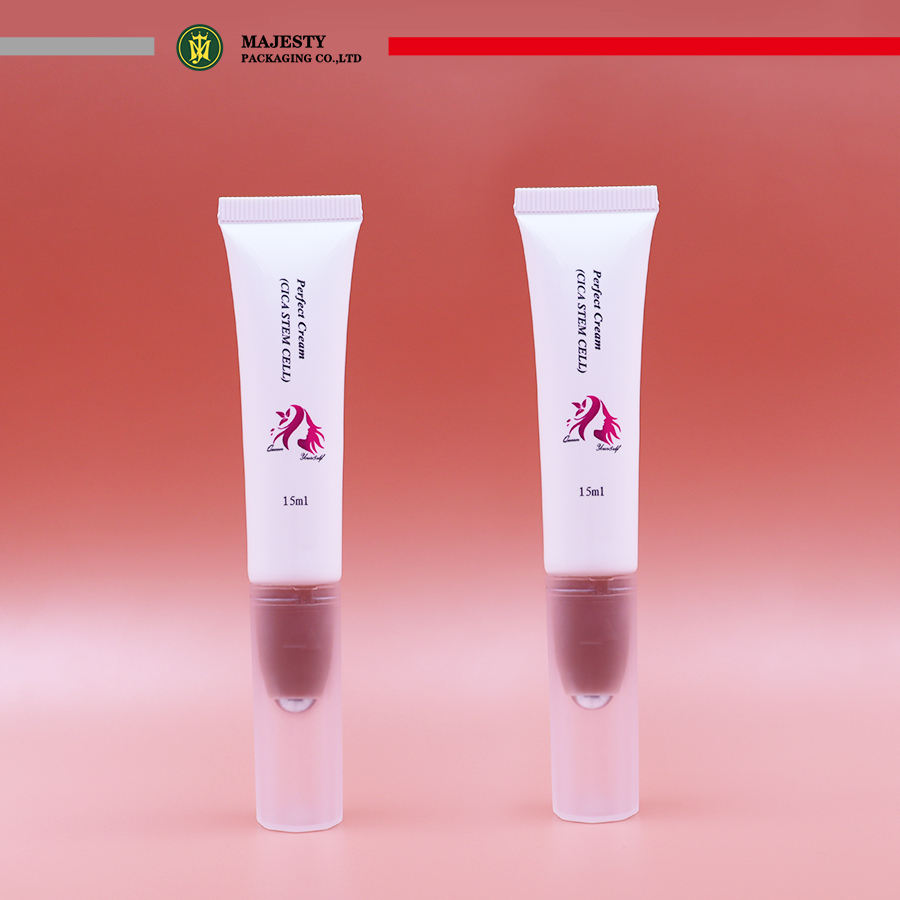 Tubo aplicador de rodillo único con interruptor, 5ml/10ml/15ml, lápiz labial personalizable, brillo de labios, tubo de bálsamo labial, embalaje cosmético de plástico