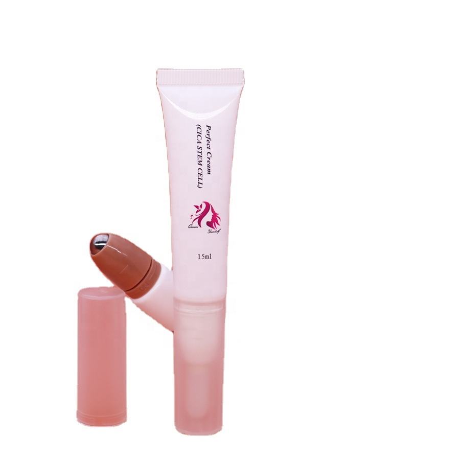 Tubo aplicador de rodillo único con interruptor, 5ml/10ml/15ml, lápiz labial personalizable, brillo de labios, tubo de bálsamo labial, embalaje cosmético de plástico