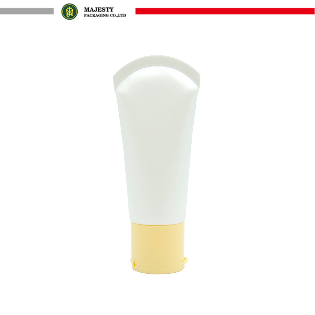 Champú vacío de plástico, acondicionador, loción corporal, tubo de plástico cosmético, tubo de PE, embalaje de 50ml, 100ml, 150ml, tapa superior abatible, tubo de plástico
