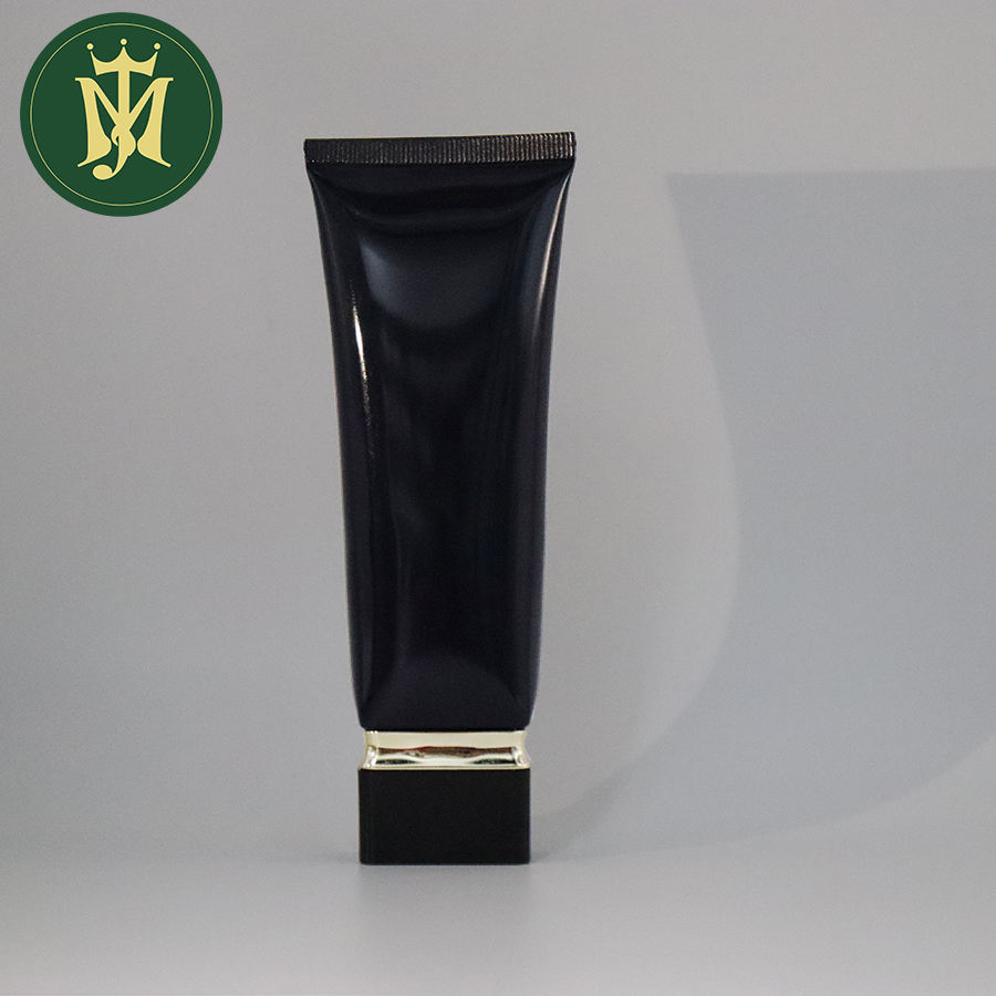 Tubo vacío de plástico de 15ml-70ml, tapa cuadrada, tubo redondo, protector solar, loción corporal, tubo de base, embalaje cosmético de plástico para el cuidado de la piel