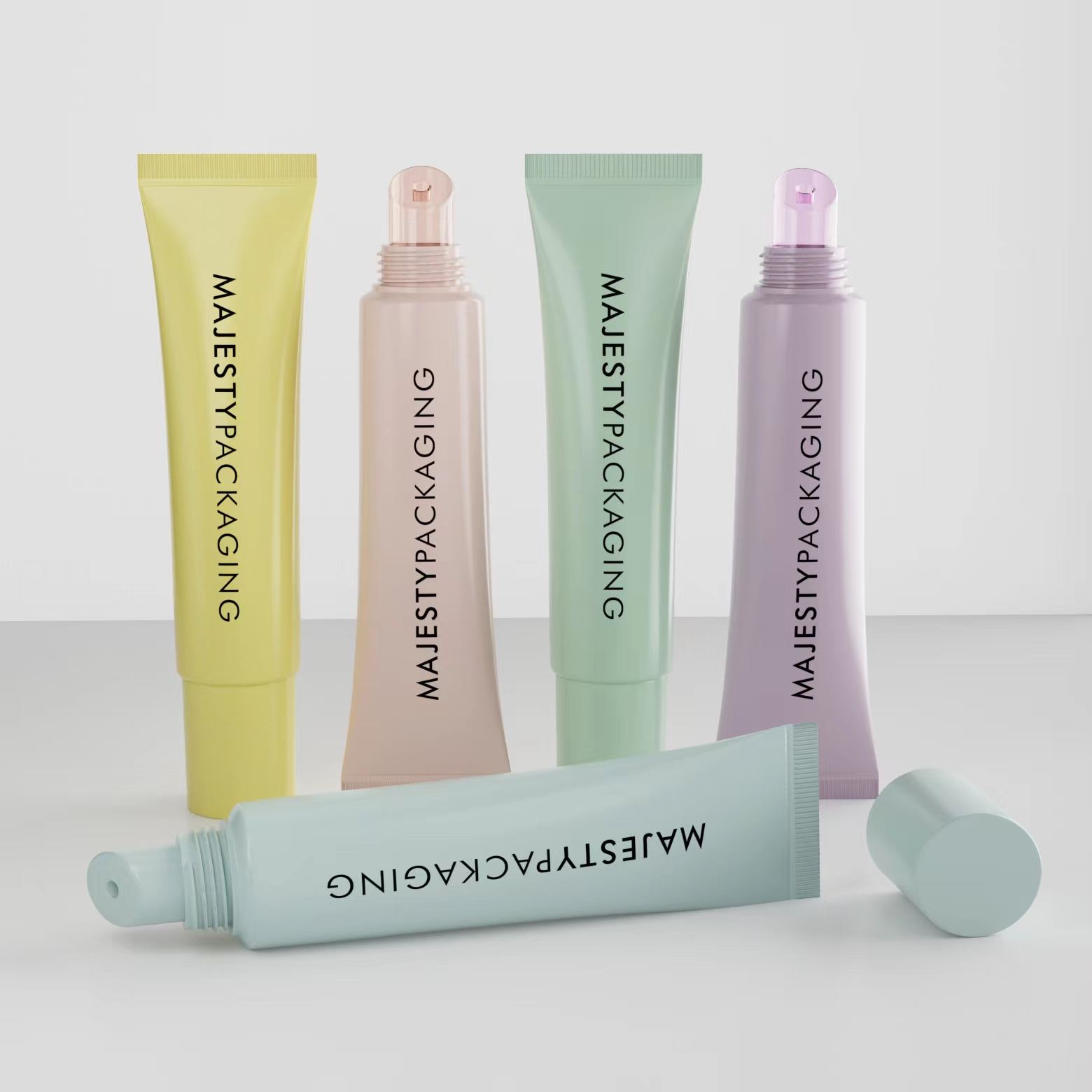 30ml 20ml Volumen personalizado Plástico Squeeze Lip Gloss Tube Bálsamo labial Tubo suave Lip Scrub Cream Gel Tube Packaging