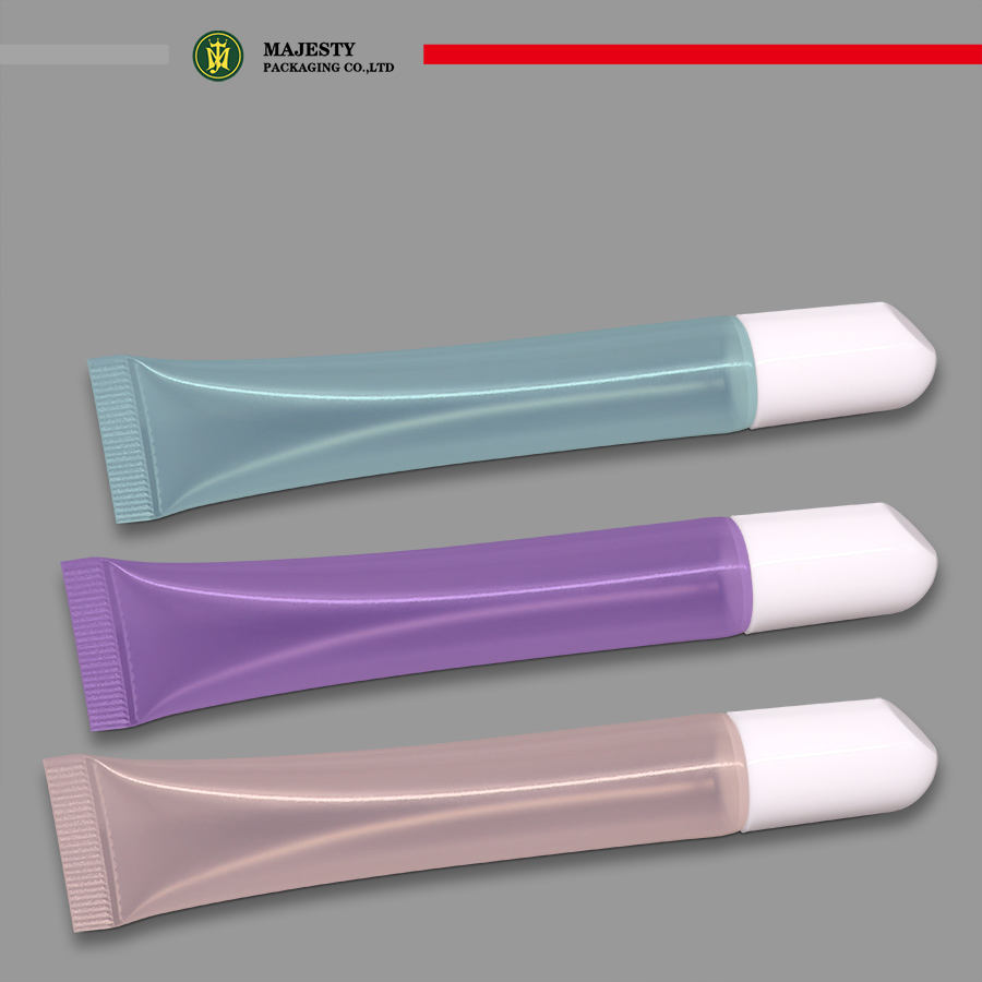 Tubo vacío de plástico PE, embalaje para cuidado de la piel, tubo cosmético, lápiz labial, tubo de bálsamo labial, 10ml, 20ml, 30ml, tubo de plástico PE/ABL/PBL