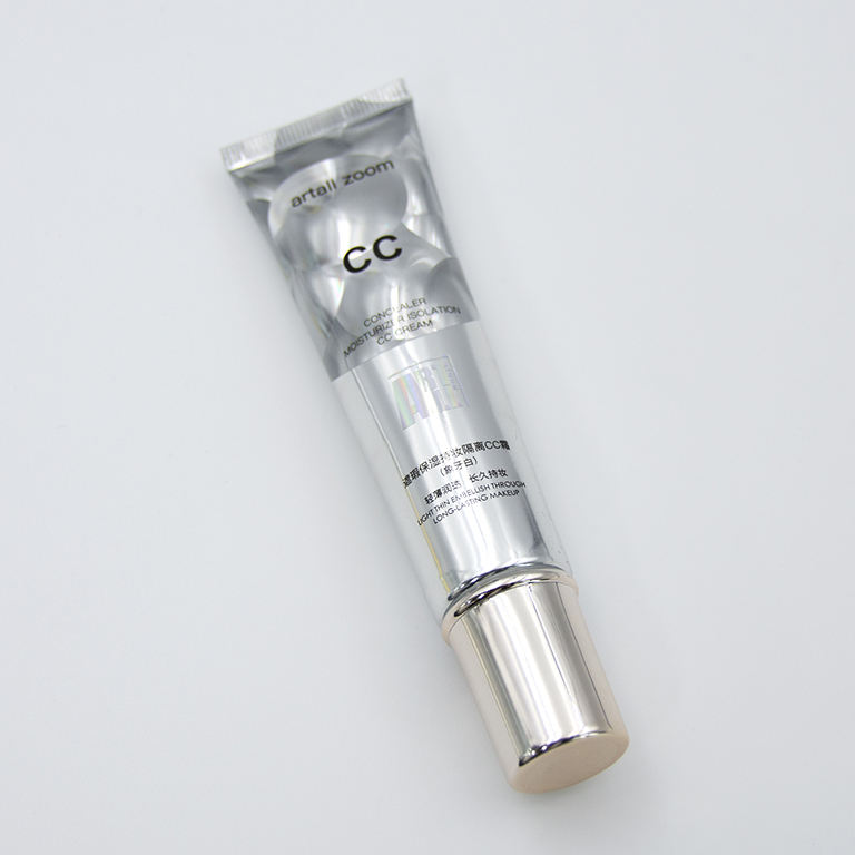 Tubo de plástico suave personalizado de 19mm, Material ABL, contenedor de crema BB, protector solar, tubo vacío plateado impreso con láser, cosméticos