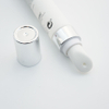 Personalizado de 19 mm de diámetro. Tubo de crema para ojos vacío, 10ml, 15ml, 20ml, embalaje superior de cerámica de masaje de plástico con aplicador de placa de cerámica