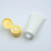 Tubo cosmético suave del tubo del apretón de la loción del PE vacío personalizado con la tapa abatible para el lavado de cara y la máscara de protección solar, etc.