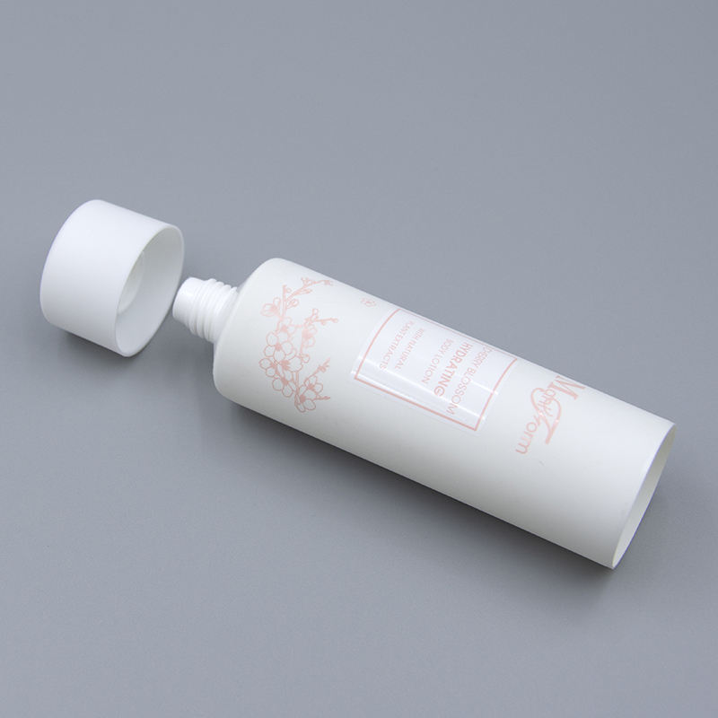 Tubos de embalaje de crema de manos cosmética de PE suave mate respetuosos con el medio ambiente para mascarillas faciales de lavado de cara para el cuidado de la piel con espacio para serigrafía