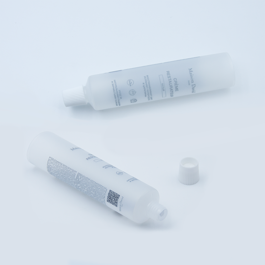 Tubo cosmético transparente personalizable, embalaje transparente de plástico, crema hidratante para el cuidado de la piel, protector solar, crema para ojos, Gel exfoliante Facial