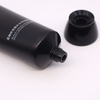 OEM 80ml 100ml 120ml Tubo de plástico vacío negro Crema facial Tubo de limpiador facial para hombres con tapón de rosca Embalaje para lavado de cara