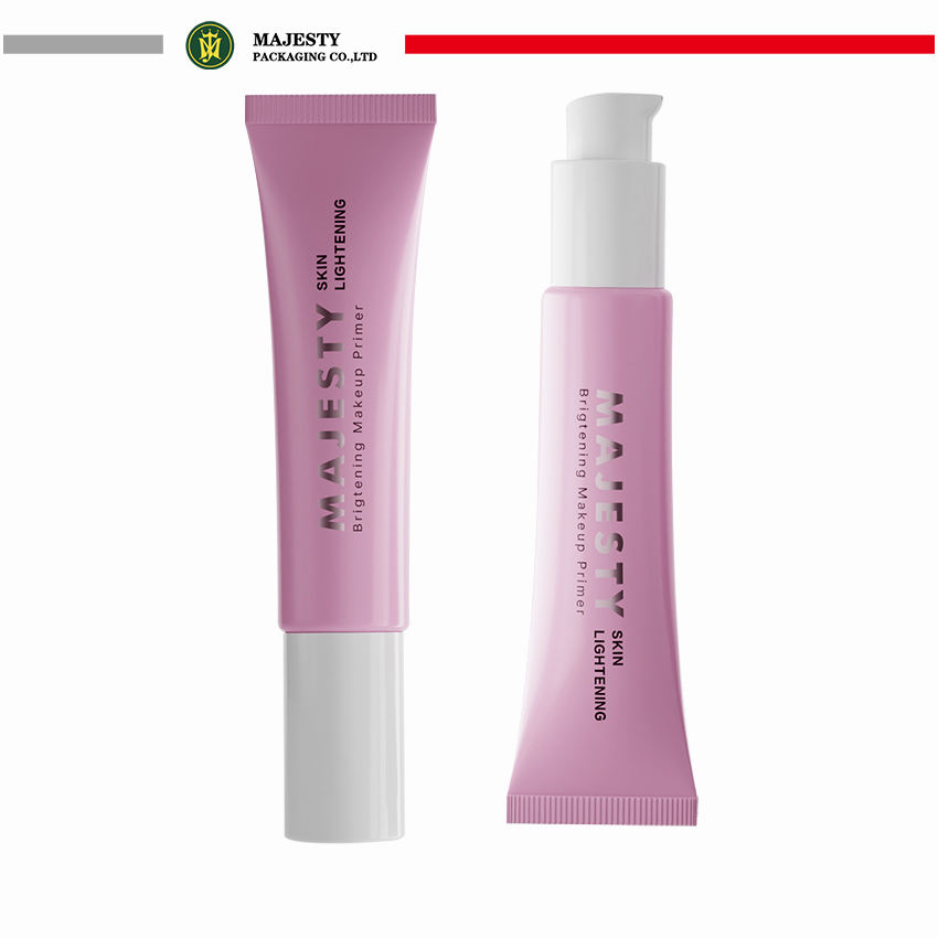Bomba sin aire BB Cream tubo cosmético personalizado para apretar PE botellas suaves sin aire tubos de loción para crema de ojos contenedores de protección solar