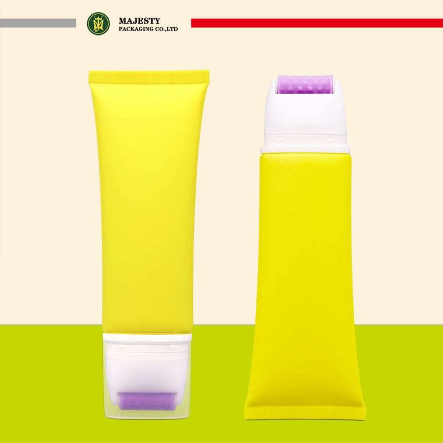 Tubo de masaje aplicador de silicona para tubos de plástico de crema adelgazante con impresión Offset para uso cosmético