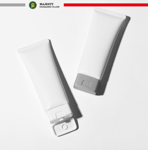 Nuevo diseño, tubo suave de plástico plano, tapa superior rectangular, crema de manos, crema facial, cuidado de la piel, bloqueador solar, embalaje de protección solar