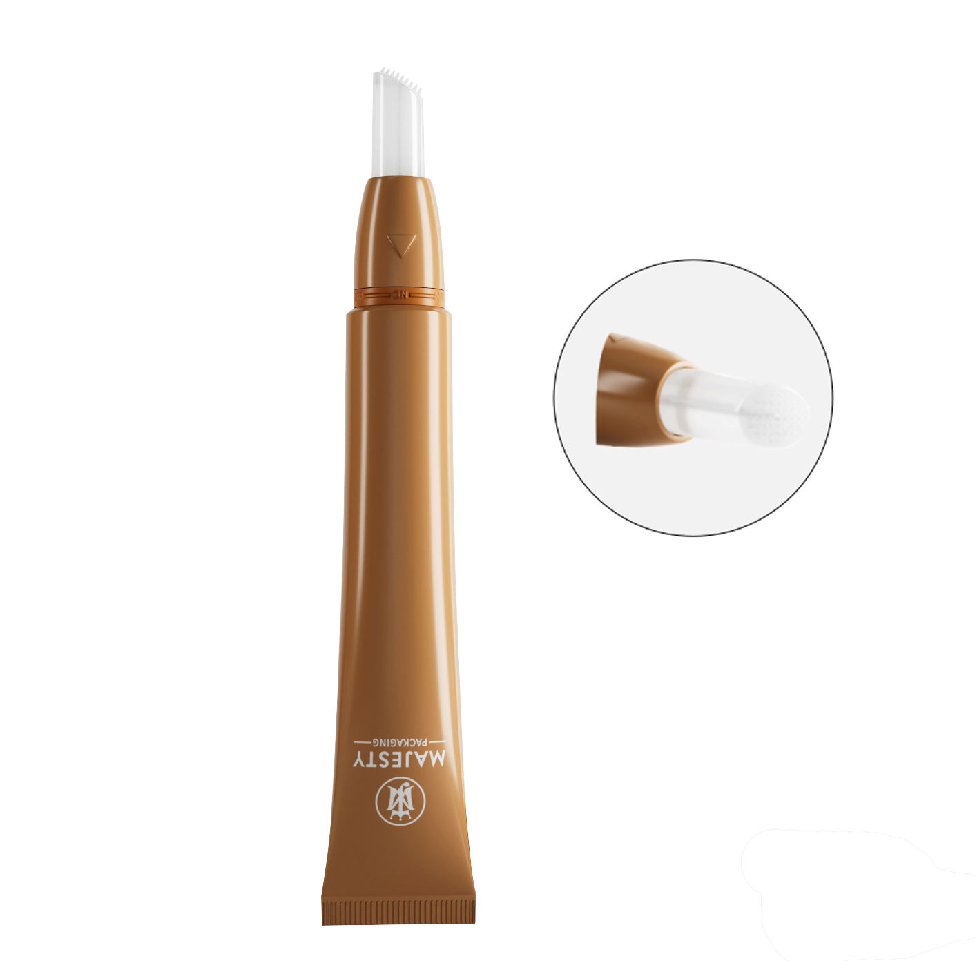 Tubo de rubor líquido vacío de plástico suave personalizado, bola de rodillo, cepillo aplicador de masaje, esmalte de uñas, embalaje de aceite, paquete de tubo para el cuidado de los labios