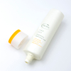 Tubos de plástico planos ovalados personalizados, crema para manos, limpiador facial, embalaje de tubo, protector solar, base BB con tapa abatible