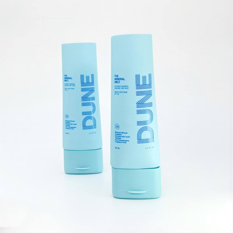 Vacío personalizado 50ml/60ml PE tubo Flip Cover base líquida BB CC crema crema de manos máscara crema para ojos embalaje limpiador