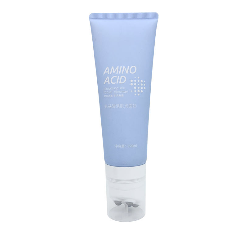 Tubo de extrusión de envases cosméticos de plástico personalizado de 60 ml-150 ml con cabezal de masaje de 5 bolas