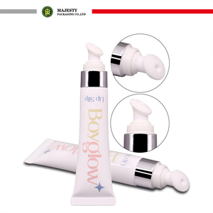 Tubo vacío de plástico para crema de ojos de pequeño volumen, embalaje cosmético para el cuidado de la piel, aplicador de cerámica fácil de usar, tubo personalizado OEM/ODM