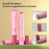 Contenedores de brillo de labios gelatina tubos de plástico cosmético acrílico suave flexible