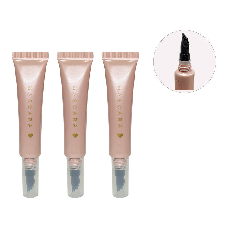Tubo de rímel de plástico redondo, embalaje cosmético de plástico, 10ml, 15ml, 20ml, tubo redondo pequeño, tubo de plástico vacío para maquillaje