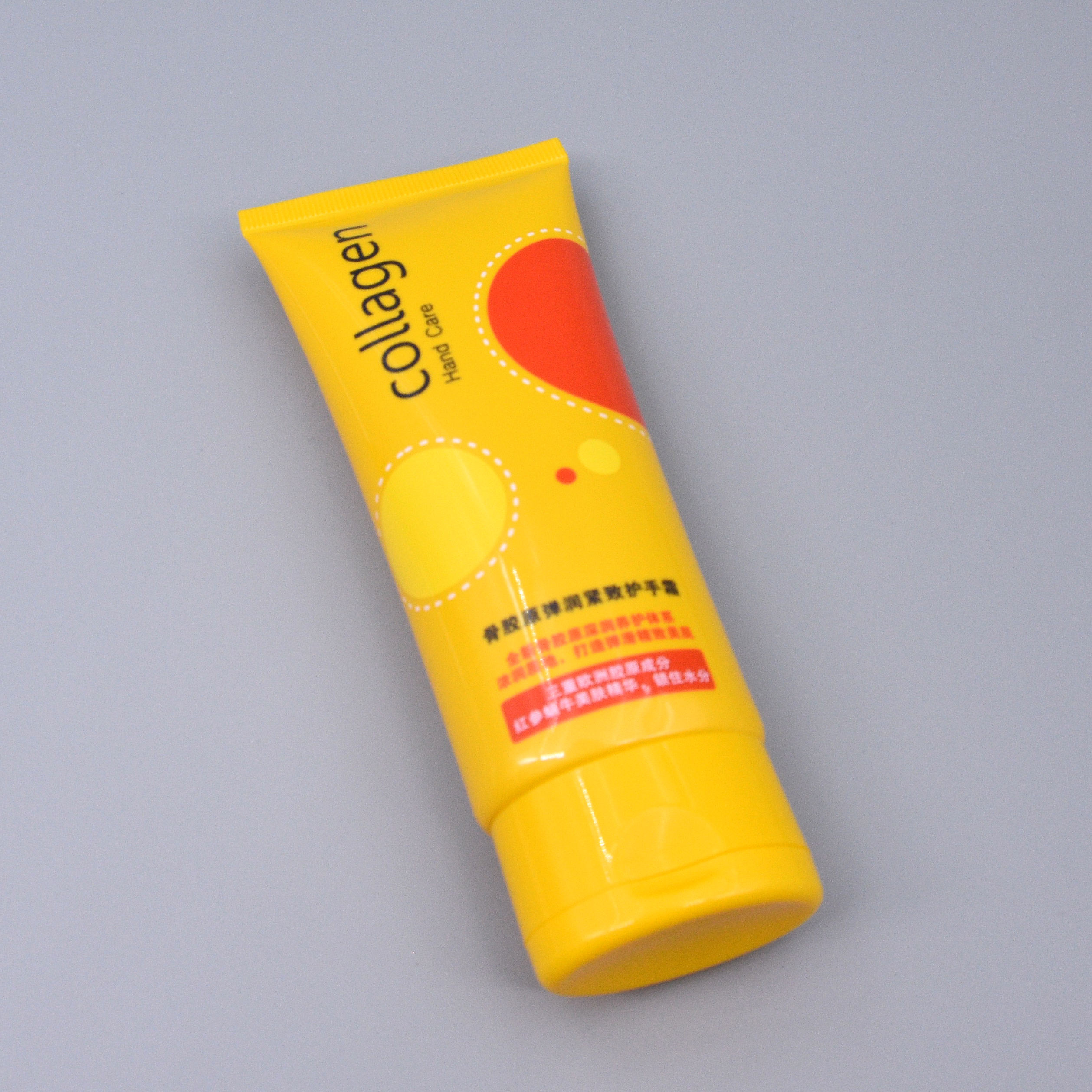 Tubo cosmético de plástico de compresión suave con forma ovalada para el cuidado de la piel, nueva serie, tapa abatible, crema para manos, loción y champú, tamaños de 50ml y 100ml