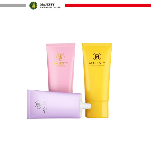 Fabricante de envases de tubo de loción para manos con protección solar, tapón de rosca de embalaje de tubo cosmético de plástico de forma ovalada, 30ml, 35ml, 50ml y 60ml