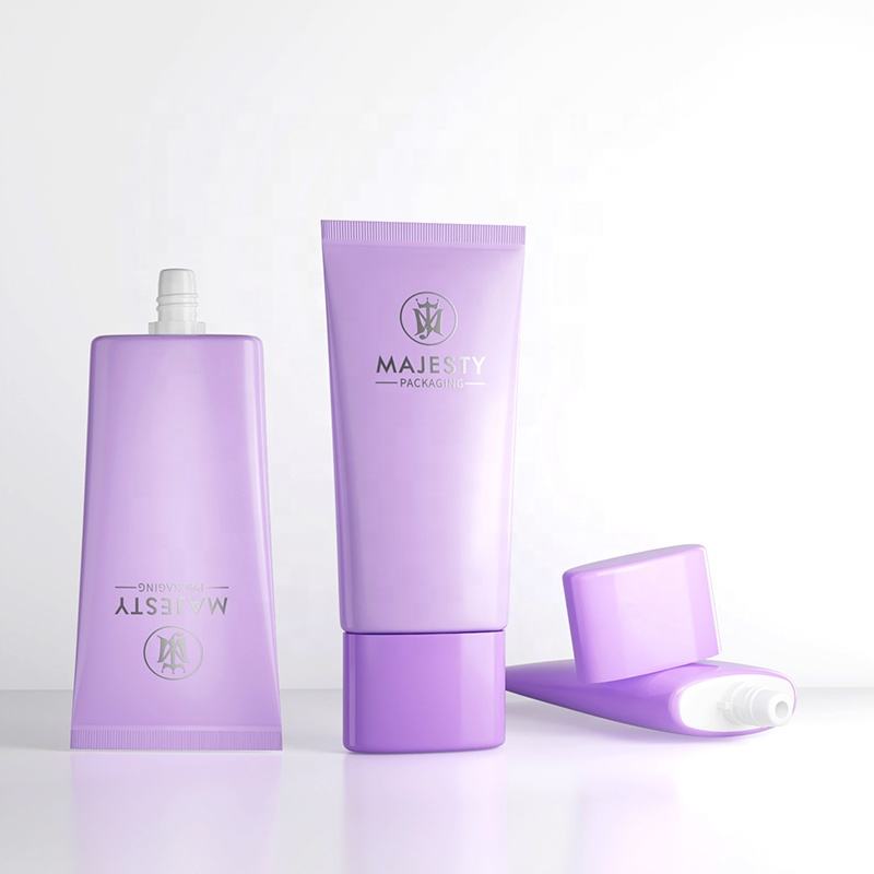 Fabricante de envases de tubo de loción para manos con protección solar, tapón de rosca de embalaje de tubo cosmético de plástico de forma ovalada, 30ml, 35ml, 50ml y 60ml