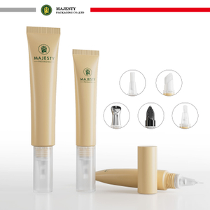 Tubo multifunción de 10-15ml, cabezal aplicador diferente, tubo de brillo de labios cosmético, tubo de crema para ojos, embalaje de plástico cosmético