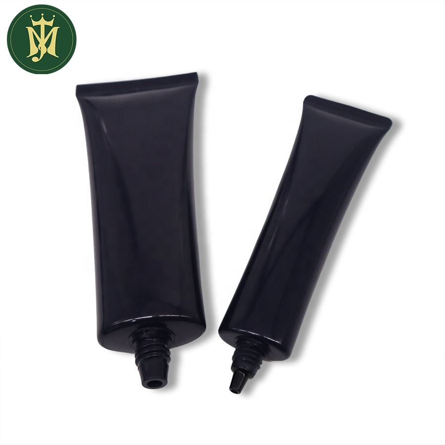 Tubos de plástico cosméticos triangulares para loción, lavado de cara, crema de manos, protector solar, cuidado de la piel, diseño único, 30mm de diámetro
