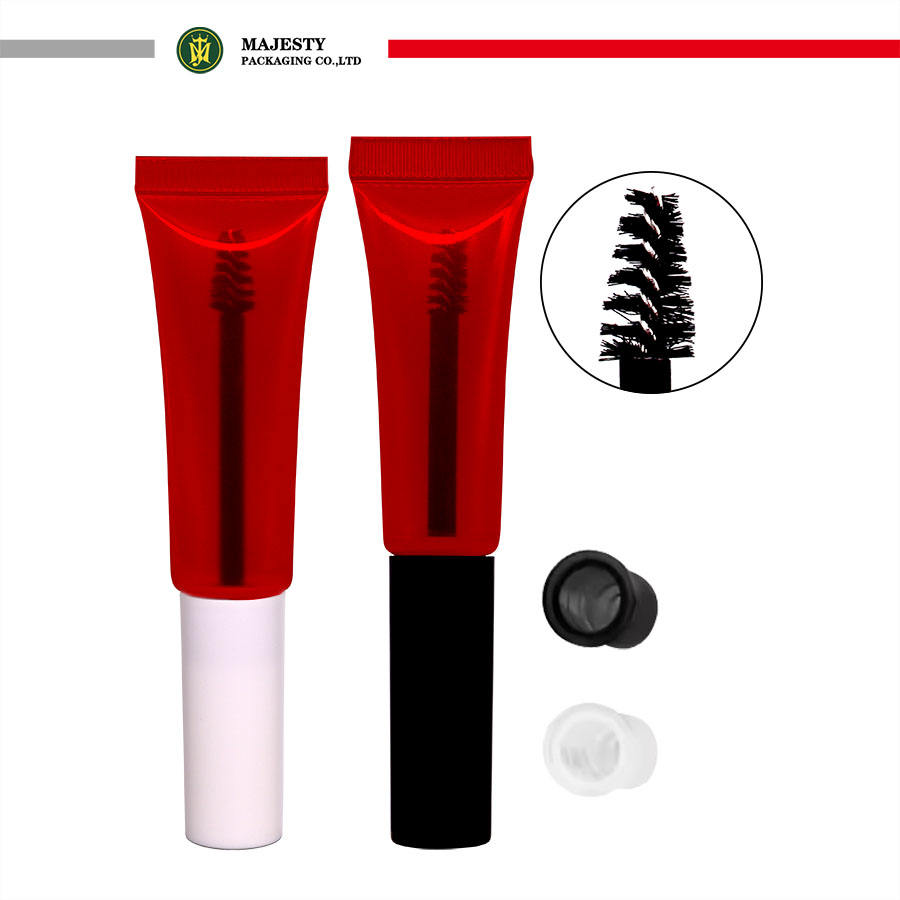 Tubo de cepillo para máscara de ojos, Material PE personalizado de 16mm y 19mm de diámetro, capacidad de 10-20ml para cosméticos como lápiz labial y crema