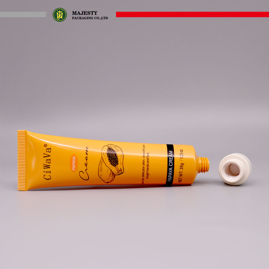 Recién llegado, tapa de cerámica, tubo de crema facial, envase de plástico para crema de manos con serigrafía, tubo de embalaje cosmético