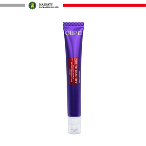 Tubo de plástico vacío para crema para ojos, tubo cosmético para cuidado de la piel, embalaje de 10ml, 20ml, 30ml, rodillo de aleación de Zinc, tubo aplicador de masaje personalizado