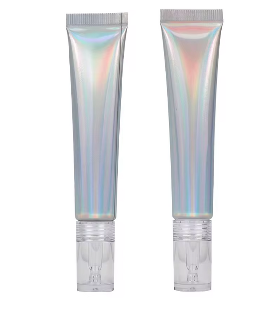 Tubo cosmético de plástico para crema para ojos, aplicador multifuncional, tubo redondo, embalaje de tubo vacío, 10ml, 15ml, 30ml, tamaño múltiple