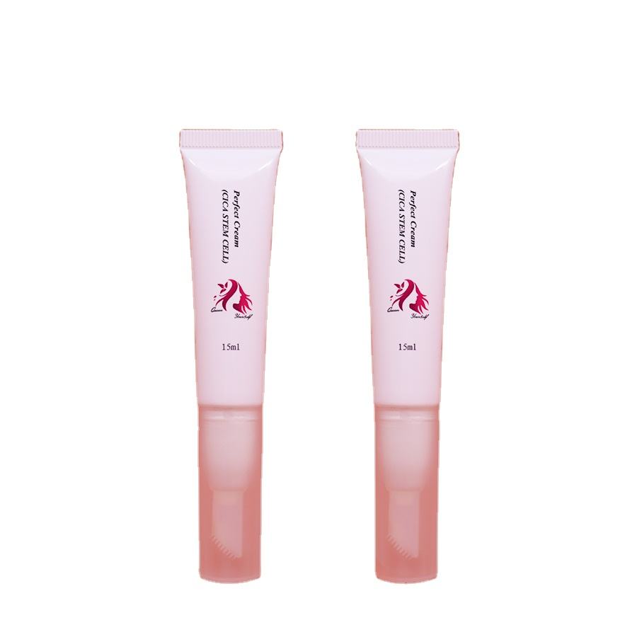 Pequeño tubo de labios de plástico para cosméticos, 10ml, 20ml, aplicador de lápiz labial y brillo de labios, tubo de maquillaje con cepillo