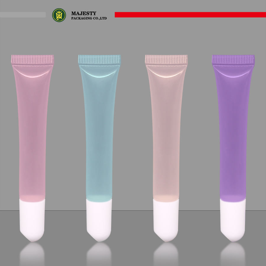 Tubo vacío de plástico PE, embalaje para cuidado de la piel, tubo cosmético, lápiz labial, tubo de bálsamo labial, 10ml, 20ml, 30ml, tubo de plástico PE/ABL/PBL