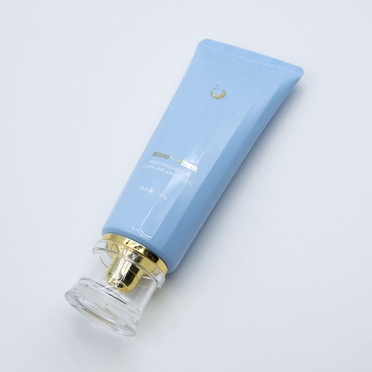 Tubo de plástico PE personalizado de 60-150ml para el cuidado de la piel, limpiador facial de esencia blanqueadora con tapón de rosca para cosméticos y cremas