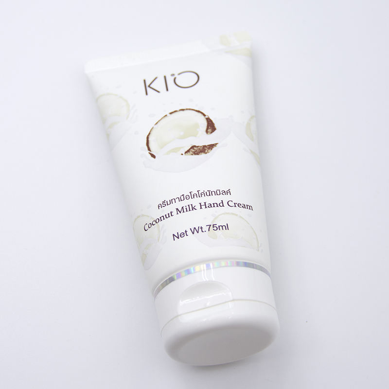 OEM plástico suave cosmético tubo de compresión tapa superior de tornillo crema de manos lavado de cara crema de ojos serigrafía tratamiento de superficie