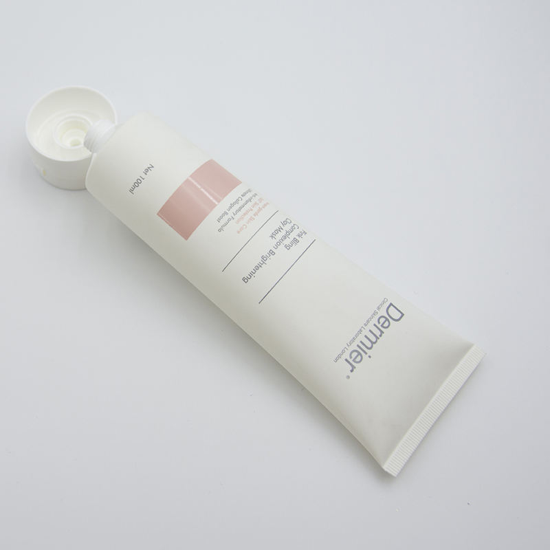 Tubo cosmético de plástico blando OEM con tapa abatible para loción, lavado de cara, lavado a mano, crema para el cabello, crema para la piel, tipo de máscara de forma ovalada