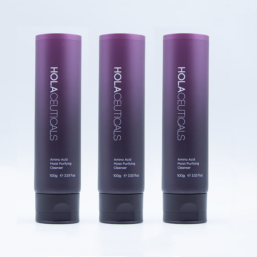 Tubos de embalaje de cosméticos de plástico mate de alta calidad, personalizados, 100ml, para loción corporal, máscara de protección solar, tubo de lavado de cara redondo