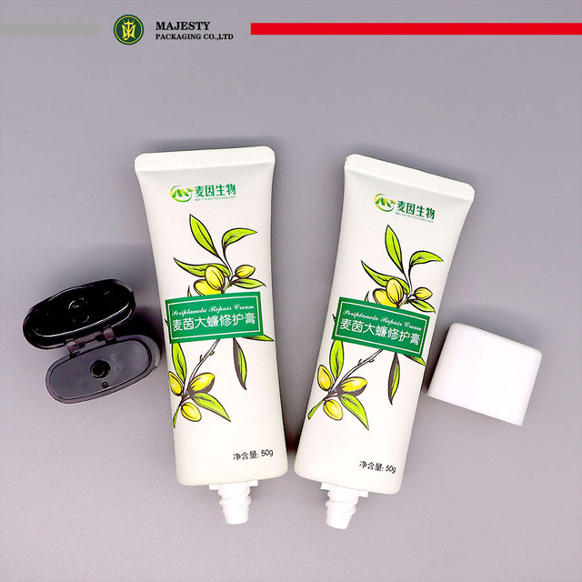 Tubo de plástico reciclable ecológico para cosméticos y protector solar, envase suave para loción de manos