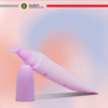 Tubo de lápiz labial de plástico de 16MM, color rosa, personalizado, aplicador de compresión de PE de 2 capas, tubo vacío de brillo de labios para cosméticos