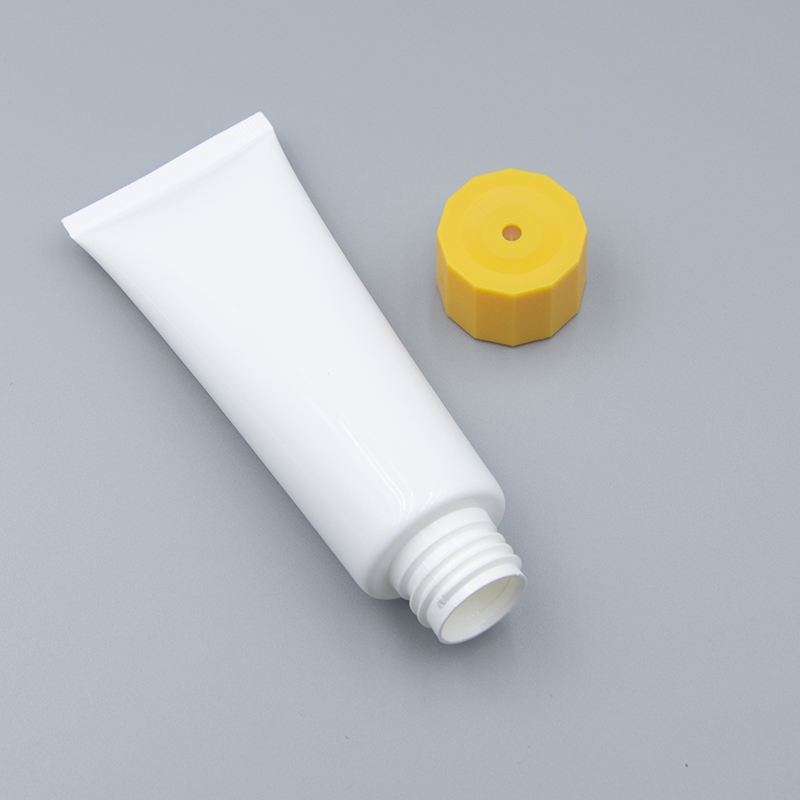 Personalizado 100ml 50ml 80ml 120ml Twist Lock telescópico vacío cosmético apretar tubo de plástico protector solar crema de manos cuidado de la piel facial