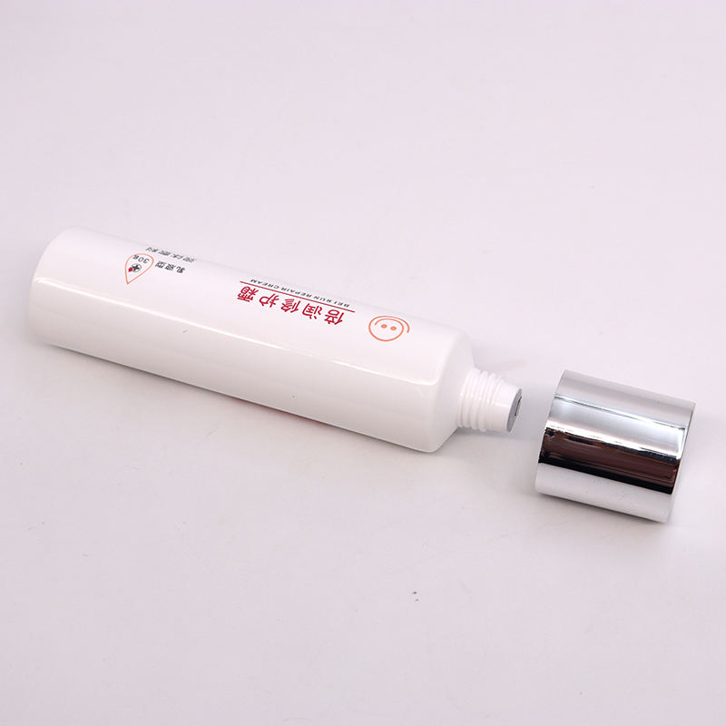 Logotipo personalizado 30g 50ml tubo vacío de plástico suave para cosméticos para el cuidado de la piel crema BB protector solar crema para ojos limpiador rubor tapa superior de tornillo