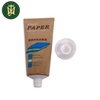 Embalaje de reciclaje ecológico, protección solar, crema de manos en tubo de plástico biodegradable, tubo prensado de papel Kraft
