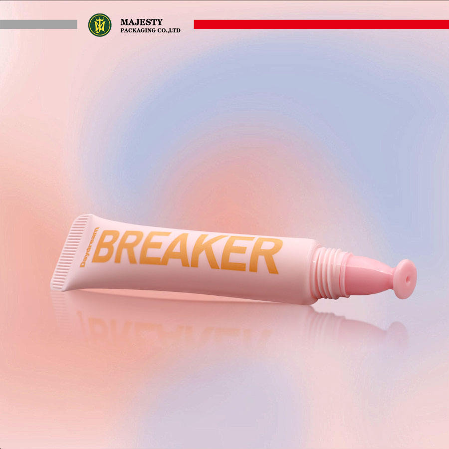 Lápiz labial vacío, contenedor de tubo de bálsamo labial, tubo de maquillaje cosmético de plástico, embalaje de forma redonda, tubo de plástico de 10ml, 20ml y 30ml personalizado
